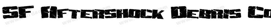 SF Aftershock Debris CondSolid字体转换